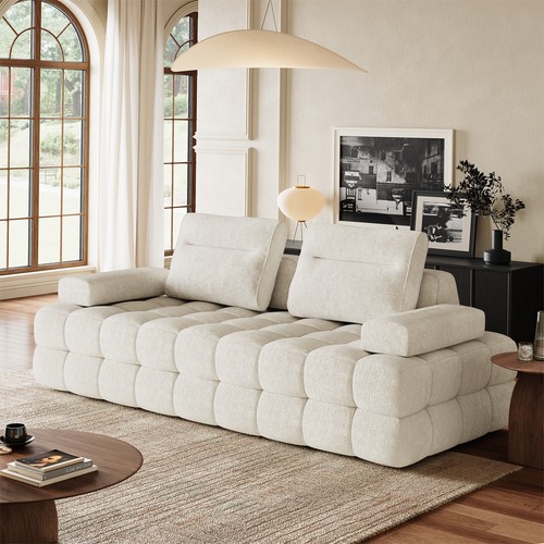 Chenille sofa couch modern - couch,